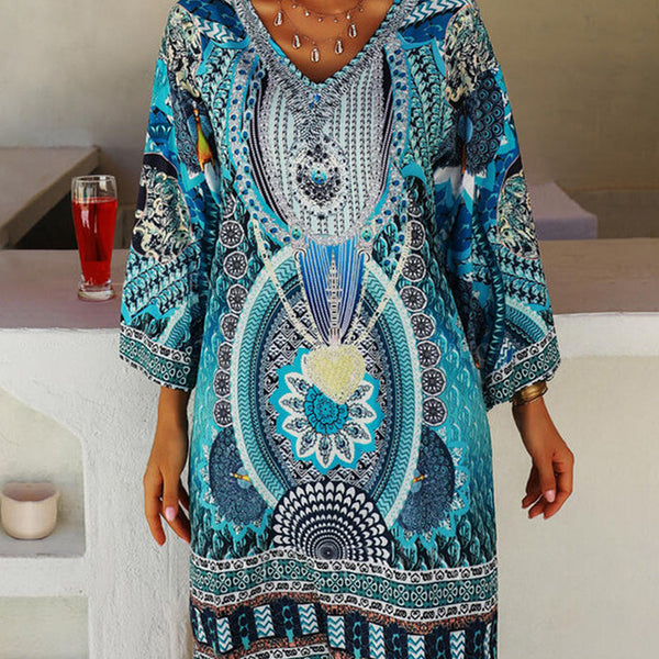 Nathalie | Robe Bohème Imprimée