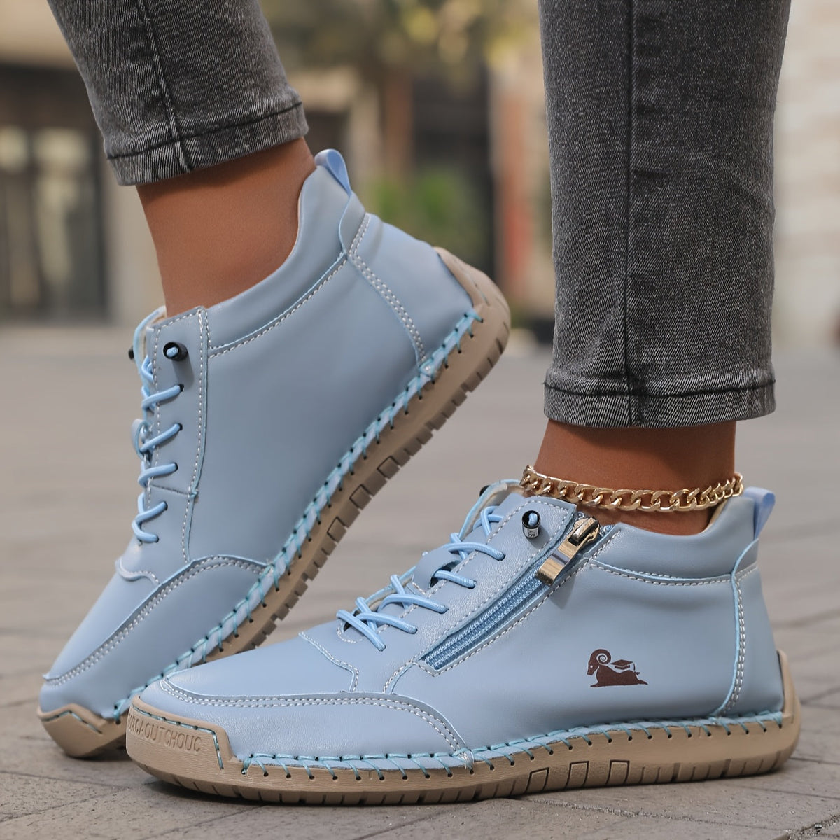Maura | Baskets Zip Confort Nature
