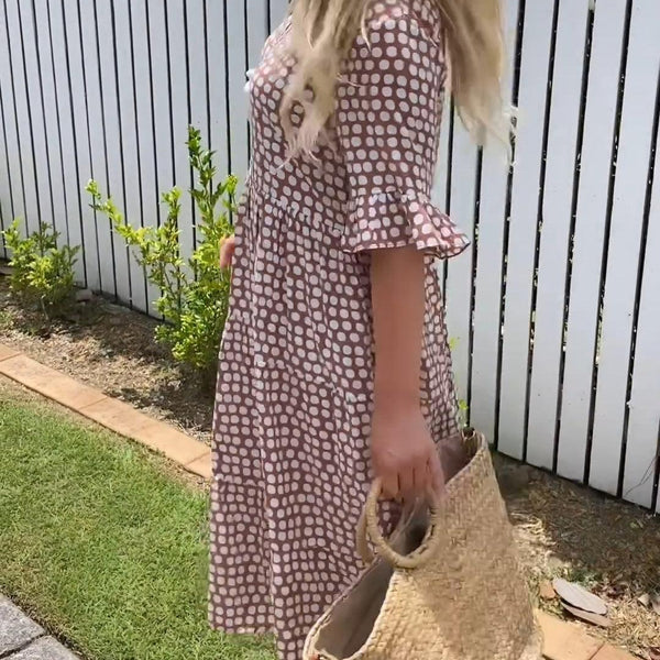 Brune | Robe Midi Bohème