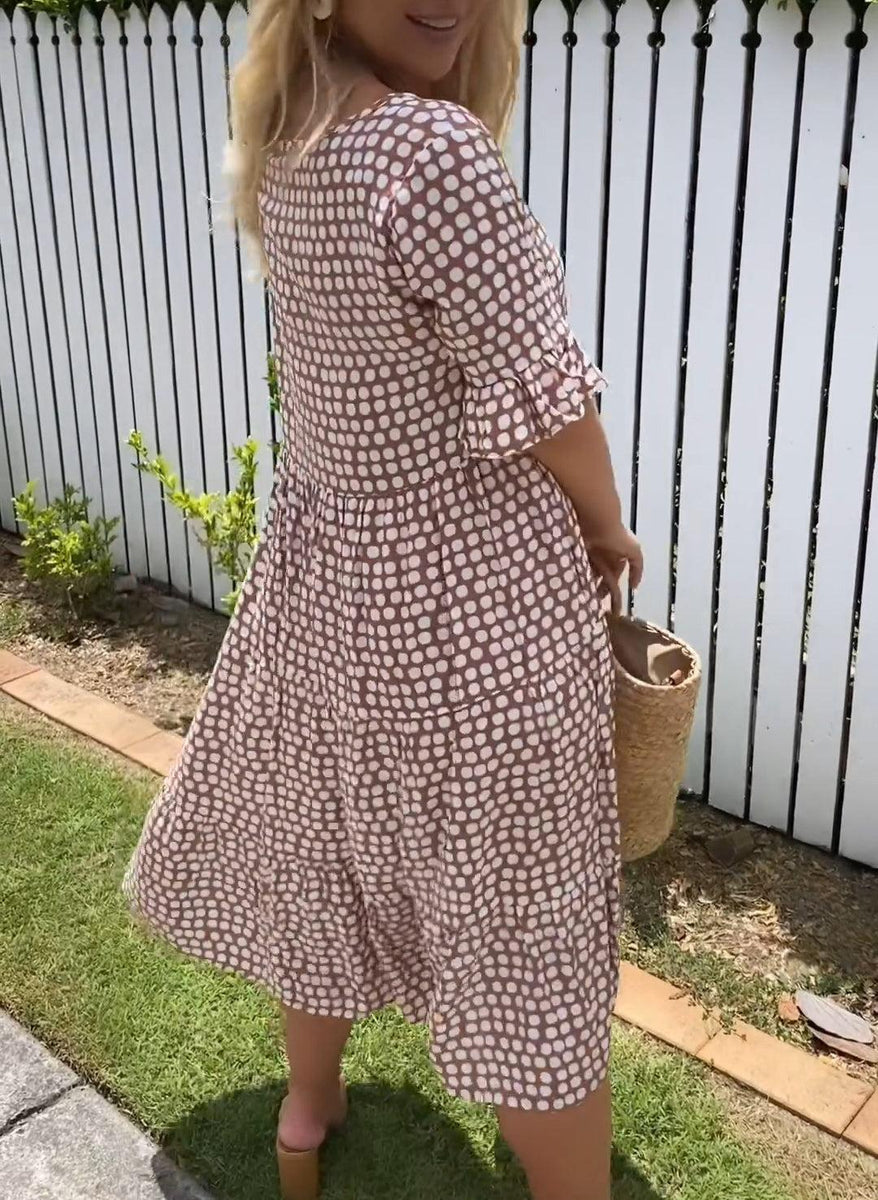 Brune | Robe Midi Bohème