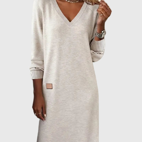 Camélia | Robe Maxi Minimaliste Chic