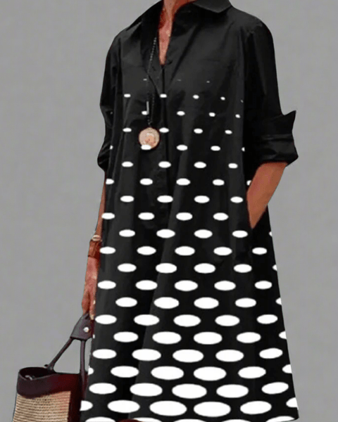 Coralie | Robe Midi Graphique