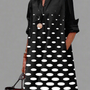 Coralie | Robe Midi Graphique