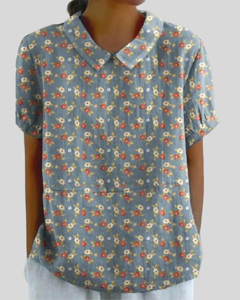 Hélène | Blouse Florale Classique