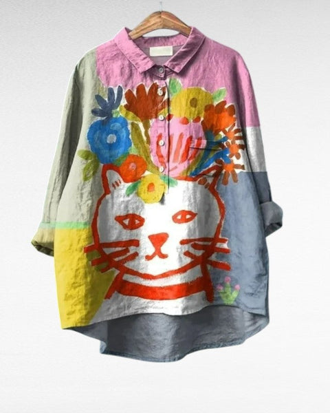 Solène | Blouse Chat Artistique