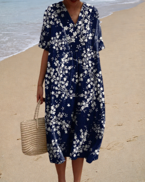 Adèle | Robe Longue Fleurie Douce