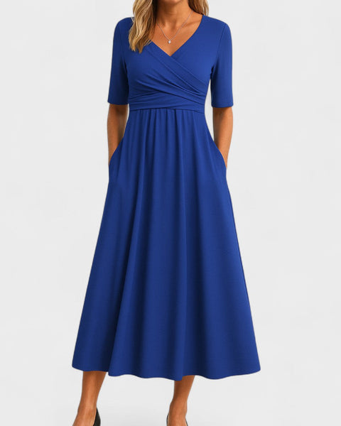 Émilie | Robe Maxi Cache-Cœur Élégante