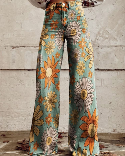 Clémence | Pantalon Fleuri