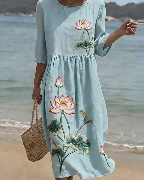 Élodie | Robe Midi Florale