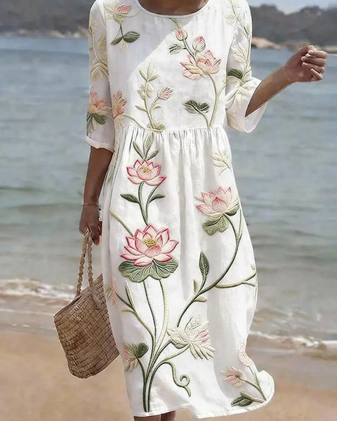 Fleurine | Robe Brodée Romantique