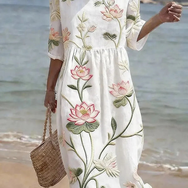 Fleurine | Robe Brodée Romantique