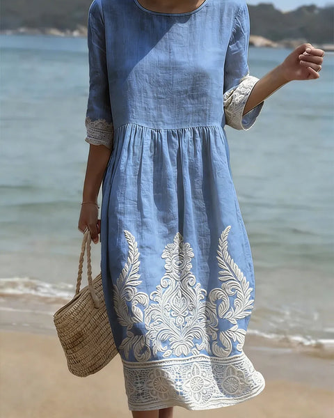 Camille | Robe Midi Élégante