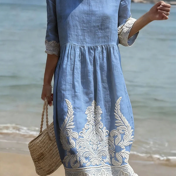 Camille | Robe Midi Élégante
