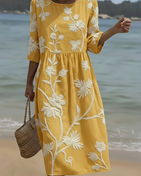 Camille | Robe Midi Élégante