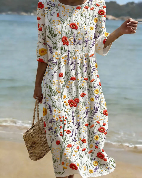 Élise | Robe Midi Bohème