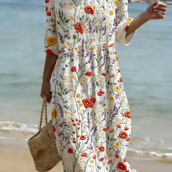 Élise | Robe Midi Bohème