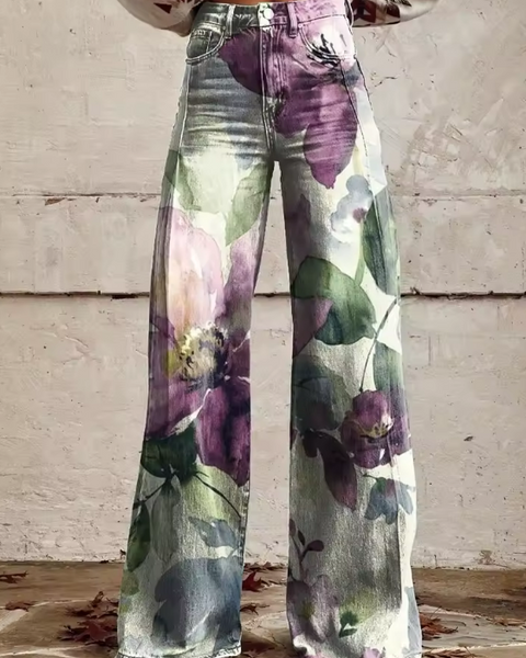 Églantine | Pantalon Fleuri