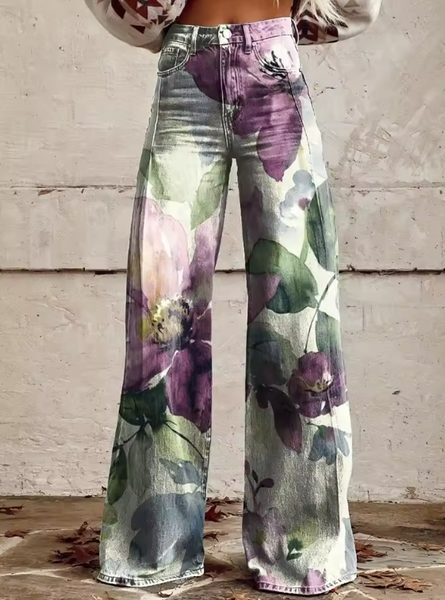 Églantine | Pantalon Fleuri