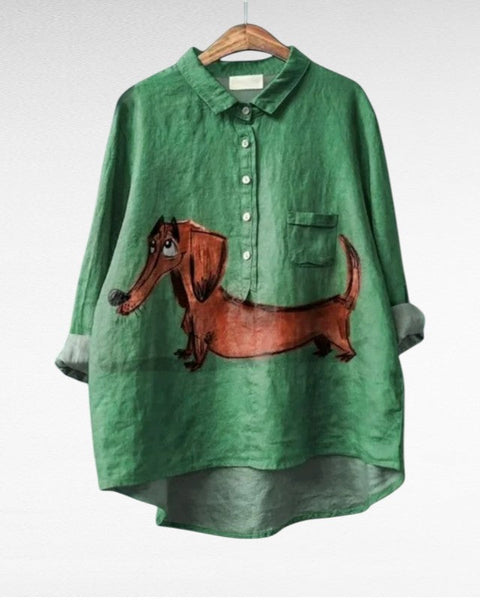 Cloé | Blouse Chien Ludique