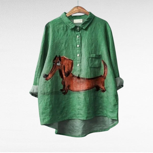 Cloé | Blouse Chien Ludique