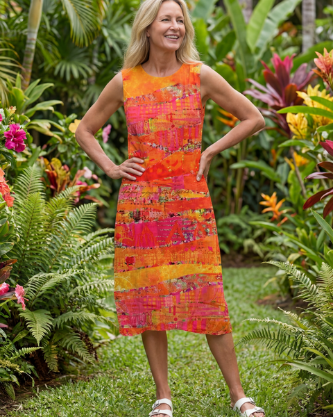 Leilani | Robe Midi Chemin Peint