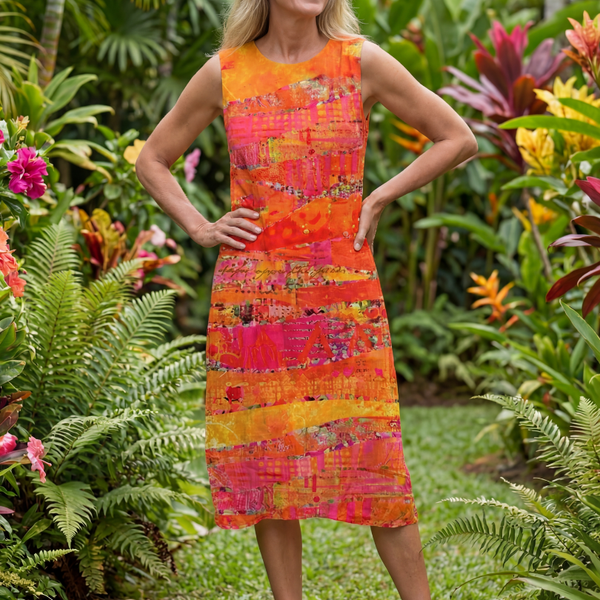 Leilani | Robe Midi Chemin Peint