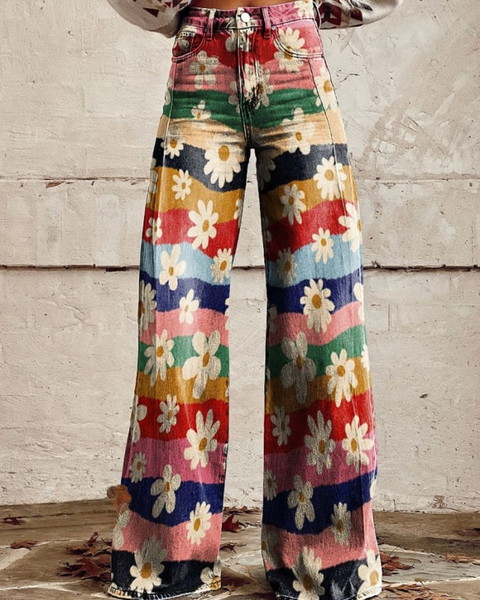 Capucine | Pantalon Fleuri