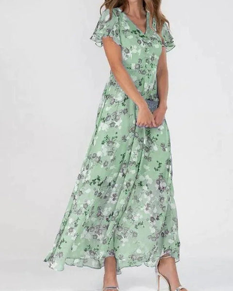 Léonie | Robe Maxi Fleurie Légère