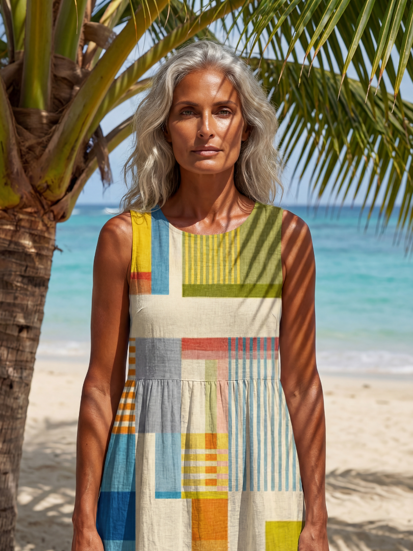 Esme | Robe Midi Peinte