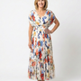 Élodie | Robe Maxi Fleurie Plissée Élégante