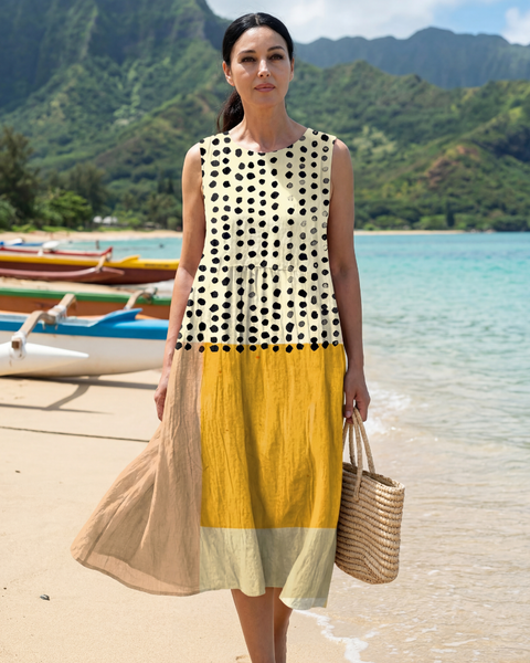 Hugo | Robe Midi à Pois de Jardin