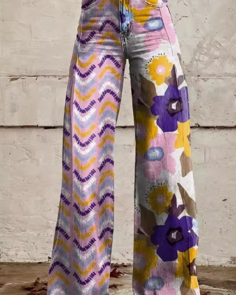 Coralie | Pantalon Patchwork