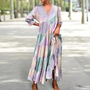 Aurianne | Robe Maxi Patchwork