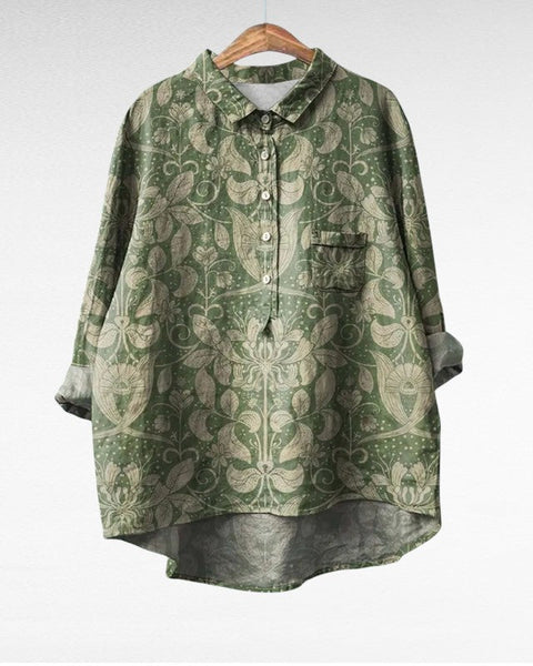 Marjolaine | Blouse Fleurie Rétro