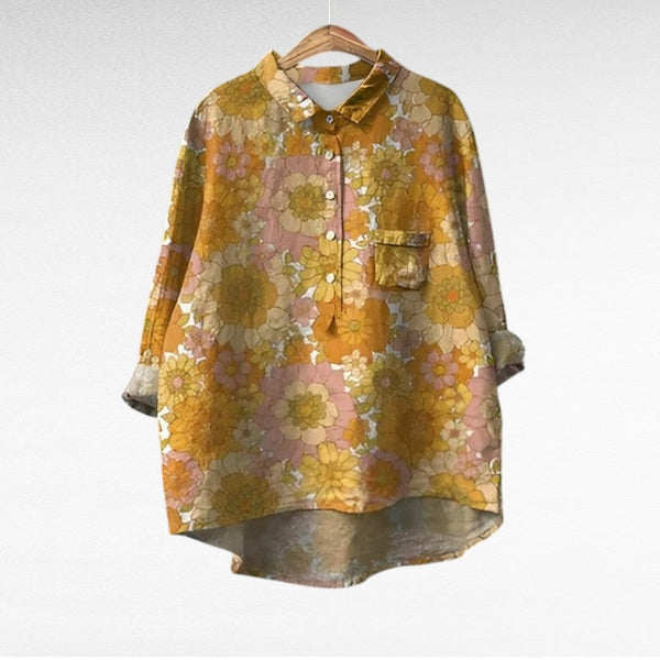 Marjolaine | Blouse Fleurie Rétro