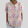Aurélie | Blouse Motif Floral Graphique
