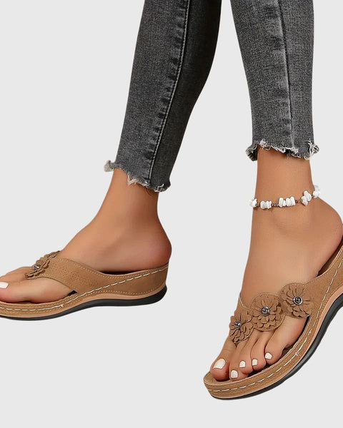 Asha | Sandales Orthopédiques Florales