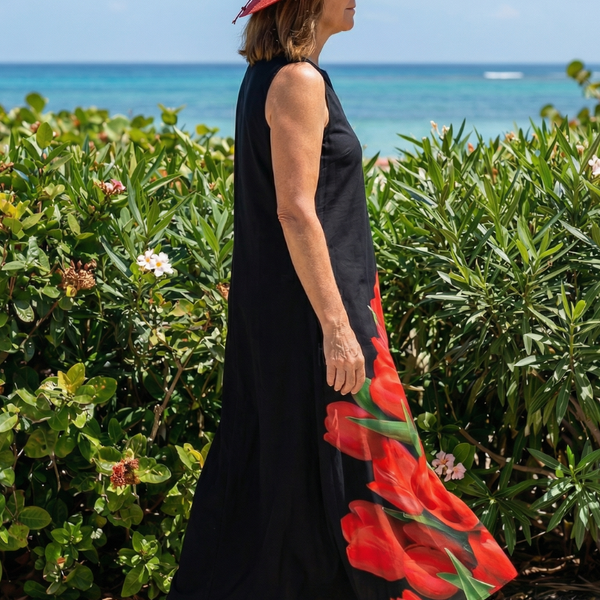 Cylia | Robe Maxi Rose Douce