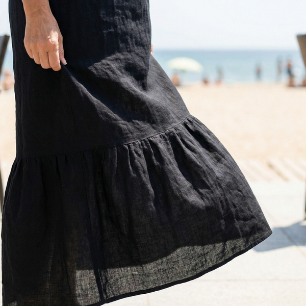 Ismerie | Robe Midi Drapeau Facile