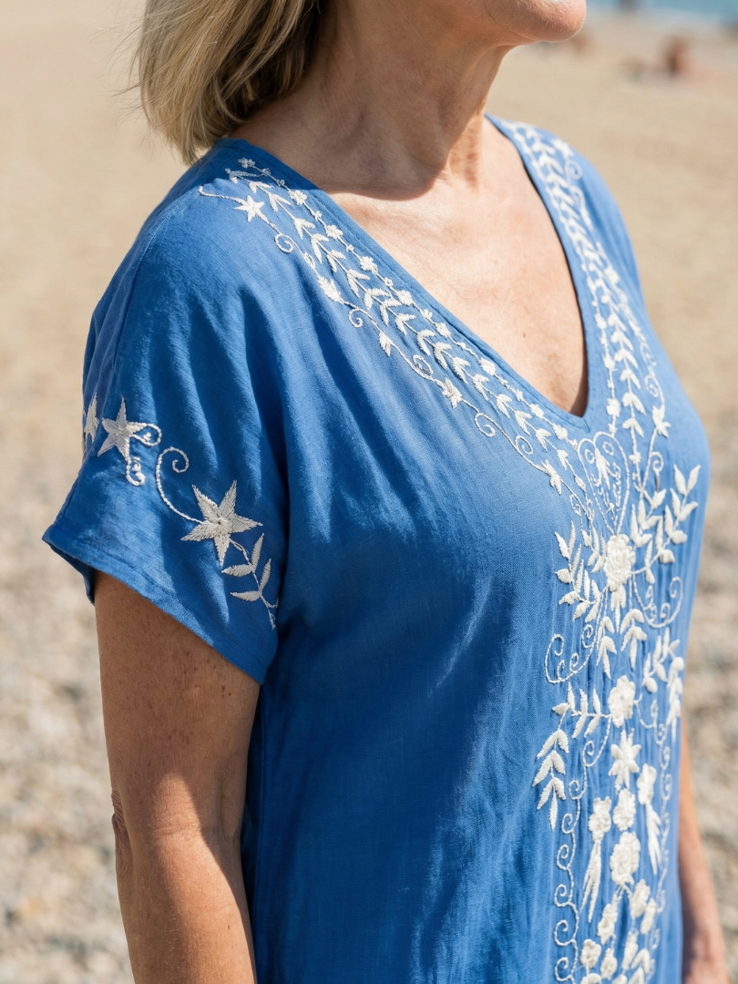 Elyra | Robe Midi Légère Drapée