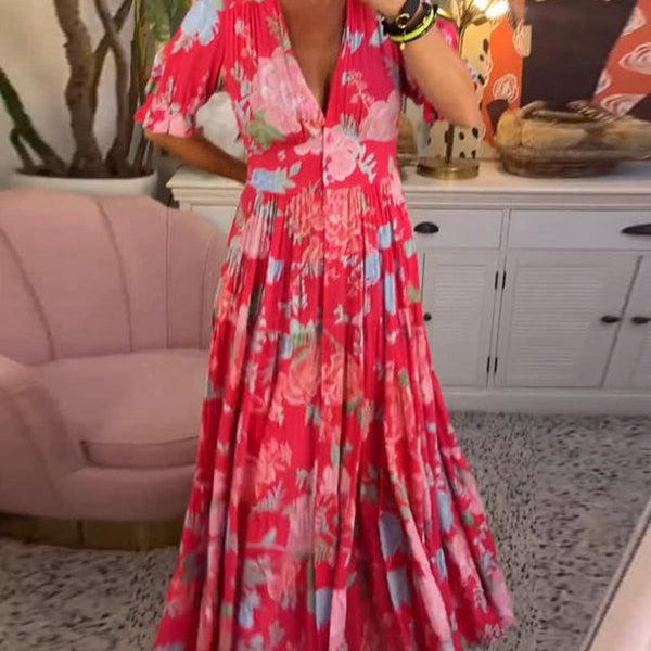 Adélaïde | Robe Maxi Fleurie