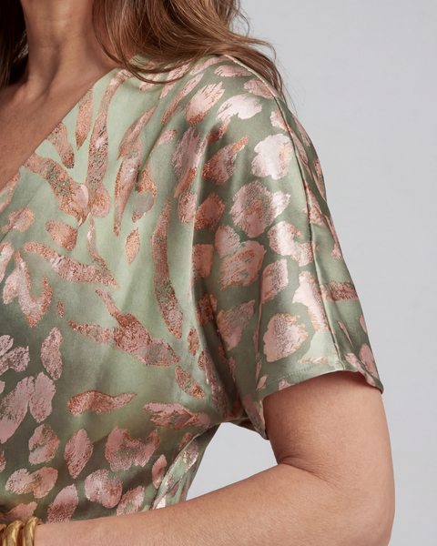 Ariane | Robe Maxi Drapée Élégance Satinée