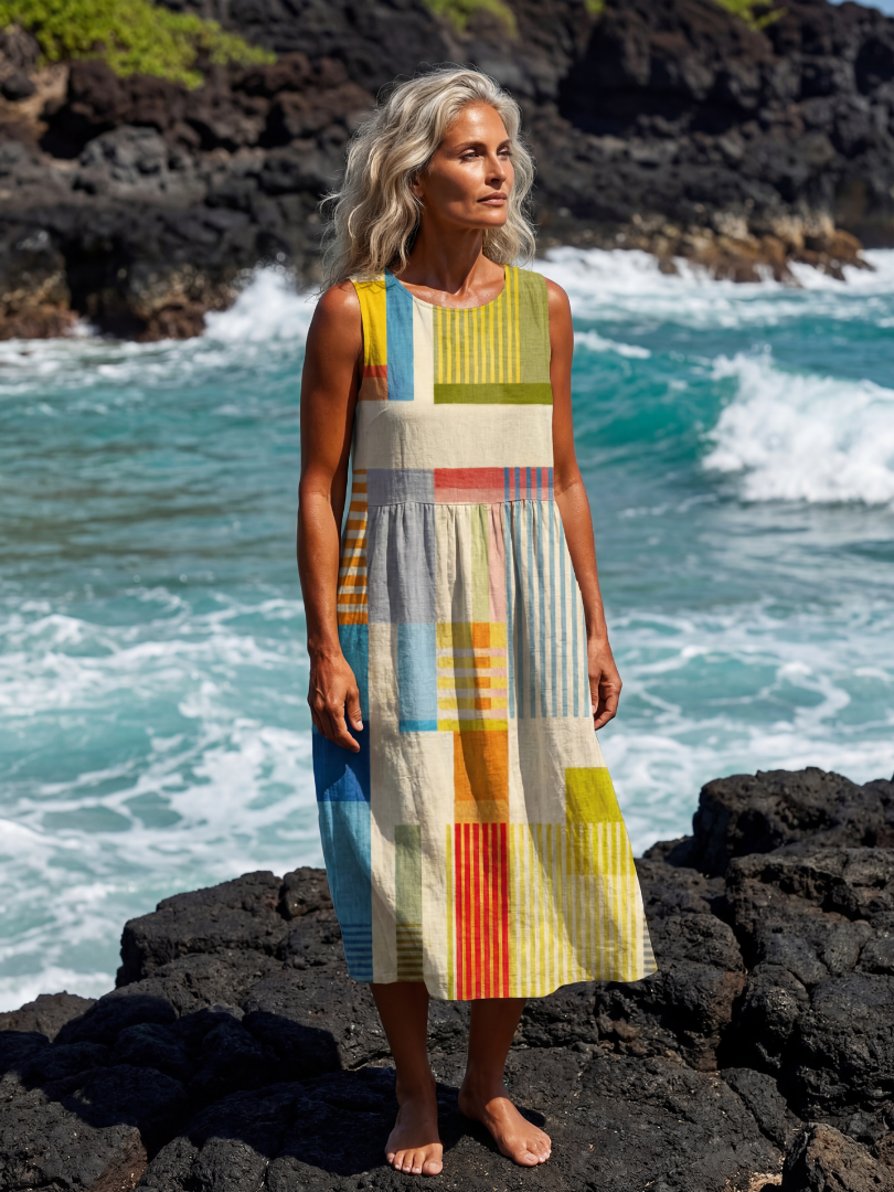 Esme | Robe Midi Peinte