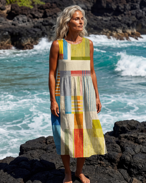 Esme | Robe Midi Peinte