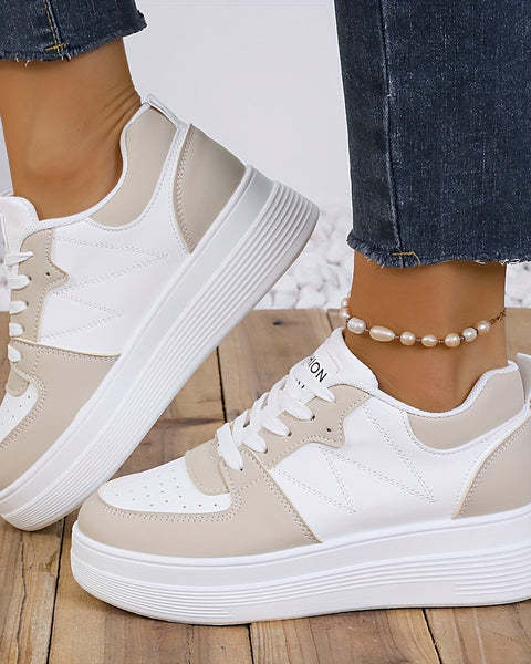 Clémence | Baskets Plateforme Chic