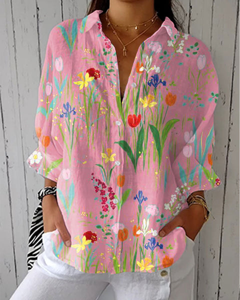 Victoire | Blouse Fleurie Délicate