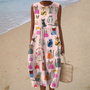 Chloé | Robe Midi Imprimé Chats