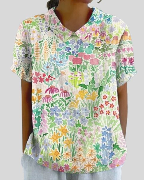 Solène | Blouse Jardin Coloré
