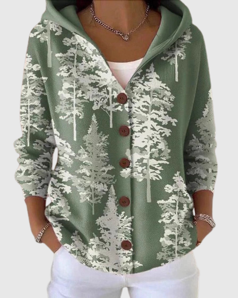 Jacinthe | Cardigan Forêt Élégante