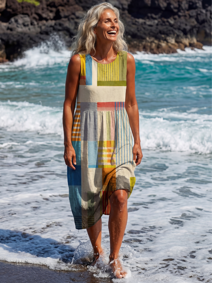 Esme | Robe Midi Peinte